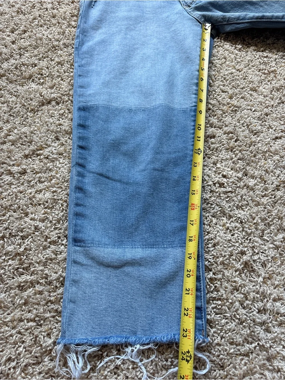 Dear John Jeans Frankie Super High Rise Straight Sz 27 Tide Pool